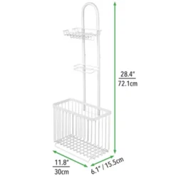 MDesign Metal Free Standing Toilet Paper Stand/Dispenser, Holds Tablet 11 MDesign Metal Free Standing Toilet Paper Stand/Dispenser, Holds Tablet -Storage Specialty Store GUEST 005d260d d861 4bf6 afbd ad32c35eab61
