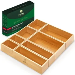 Royal Craft Wood Universal Bamboo Storage Box Set -Storage Specialty Store GUEST 0095982c 38f5 42cf b565 1d17e7cb1b50