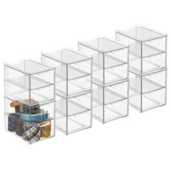 MDesign Plastic Stackable Bathroom Vanity Storage Organizer With Drawer -Storage Specialty Store GUEST 00aa6743 8ed2 41f3 868e b158ec995277
