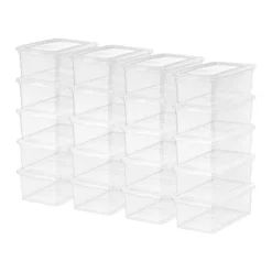 IRIS USA Plastic Storage Bin Tote Organizing Container, Clear -Storage Specialty Store GUEST 0164590c 6568 4583 9ec2 b9c37573c003