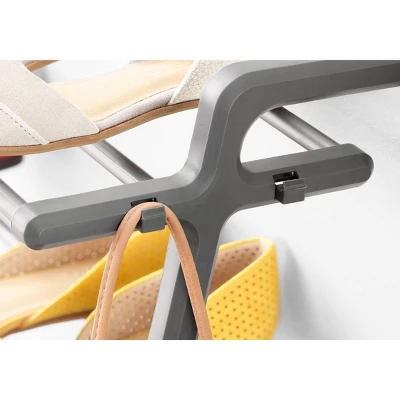 Whitmor 5 Tier Leaning Shoe Rack Black 1 Whitmor 5 Tier Leaning Shoe Rack Black