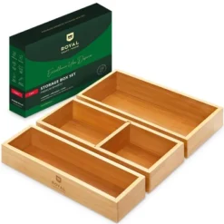 Royal Craft Wood Universal Bamboo Storage Box Set -Storage Specialty Store GUEST 0275c963 a4ea 48e2 ba8f 6dc40bdcb2f9