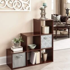 ClosetMaid 3 Tier Free Standing Wooden Cubical Organizer With 6 Cubes Slotted Design For Added House Storage, Dark Cherry (2 Pack) -Storage Specialty Store GUEST 02efd4c1 660d 4965 a7df db987d271278