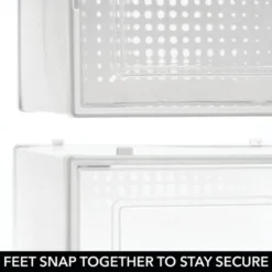 MDesign Plastic Stackable Closet Shoe Storage Box, Side Opening, Clear -Storage Specialty Store GUEST 03c31928 40da 43a8 897b b1508512a58f