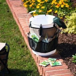 Household Essentials Bucket Caddy Tan/Black -Storage Specialty Store GUEST 0482dd9b 646b 4ed5 bc38 5f3aa32c7e02