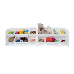 UNiPLAY Toy Organizer With Removable Storage Bins, Multi-Bin Organizer For Books, Building Blocks, School Materials, Toys With Baseplate Board Frame -Storage Specialty Store GUEST 071690a2 dab6 48fb 9374 16cf0f2d3a97