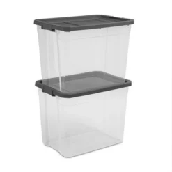 Sterilite 108 Qt. Clear Stacker Storage Container Tote W/ Latching Lid 11 Sterilite 108 Qt. Clear Stacker Storage Container Tote W/ Latching Lid -Storage Specialty Store GUEST 080c10bd 55e9 4490 8e80 a1741c352f31