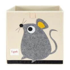 3 Sprouts Large 13 Inch Square Children's Foldable Fabric Storage Cube Organizer Box Soft Toy Bins, Pet Hedgehog And Gray Mouse (2 Pack) -Storage Specialty Store GUEST 0a29d337 1ca6 4715 8670 8f2b2e4236ef