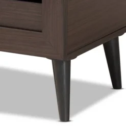 Salma Wood 2 Door Shoe Storage Cabinet Dark Brown - Baxton Studio -Storage Specialty Store GUEST 0bbb8fd3 9b3f 4240 8b43 4eac4481e2b0