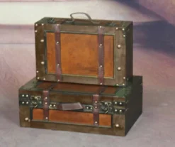 Vintiquewise Old Style Suitcase With Straps 7 Vintiquewise Old Style Suitcase With Straps -Storage Specialty Store GUEST 0c959bfe e97f 4252 909b 0983598b95d8