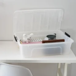 IRIS USA Plastic Storage Bin With Lid And Secure Latching Buckles -Storage Specialty Store GUEST 0cbb3026 41ca 49f7 81d0 f245abfb1a77