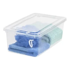 IRIS USA Plastic Storage Bin Tote Organizing Container, Clear -Storage Specialty Store GUEST 0d974f5e 3390 4909 a6d1 94edfed1587f