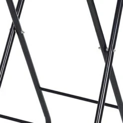 PureSana Chromium Professional Foldaway Portable Rolling Salon Service Tray With Adjustable Height And Rubber Caster Wheels, Black -Storage Specialty Store GUEST 0e4f9c0f 1e8f 4871 8961 a8475b31fa3a