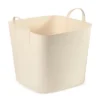 Life Story Tub 25L Tan Tub Basket 6.6 Gal Plastic Storage Tote Bin W/ Carry Handles, Tan (6 Pack)