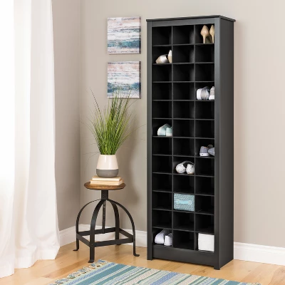Space Saving Shoe Storage Cabinet - Prepac 1 Space Saving Shoe Storage Cabinet - Prepac