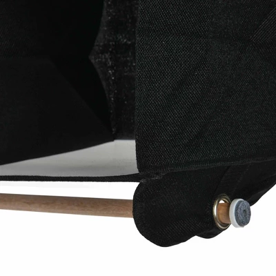 Household Essentials 4 Pocket Wide Organizer With Hangbar Black 5 Household Essentials 4 Pocket Wide Organizer With Hangbar Black - Image 5