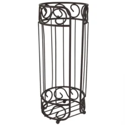 Home Basics Scroll Collection Bath Tissue Reserve Toilet Paper Roll Holder Stand, Bronze -Storage Specialty Store GUEST 14538f64 79f8 4e3e 9627 c6f10cd180c7