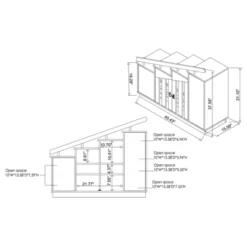Barstead Wood Staircase Shoe Cabinet In Gray Oak - Furniture Of America -Storage Specialty Store GUEST 159730de bf74 4352 9d69 36938f7f722d