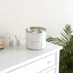 Tesora Jewelry Box White - Umbra -Storage Specialty Store GUEST 1a82988f 3fe0 4901 8085 ae8b2c356dd7