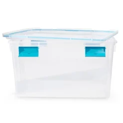 Sterilite 54 Quart Clear Plastic Stackable Storage Container Box Bin With Air Tight Gasket Seal Latching Lid Long Term Organizing Solution -Storage Specialty Store GUEST 1a9cc49a bce9 453e a8d3 55c379d63cdb