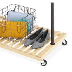 Whitmor Slat Wood Garment Rack Black -Storage Specialty Store GUEST 1aa8dd93 ec12 46de 8b6e 2fe0c87de260