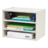 IRIS USA TACHI Modular Wood Stacking Storage Box With Shelf