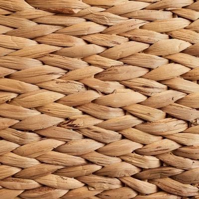 3pc Water Hyacinth Stackable Storage Baskets Natural - Haven Way 4 3pc Water Hyacinth Stackable Storage Baskets Natural - Haven Way - Image 4