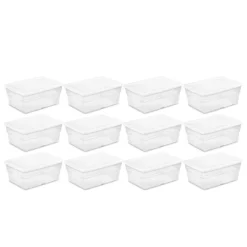 Sterilite 16 Quart Stackable Clear Plastic Storage Tote Container With Opaque Latching Lid For Home And Office Organization -Storage Specialty Store GUEST 23589967 bce6 436a b698 5cc281b459eb