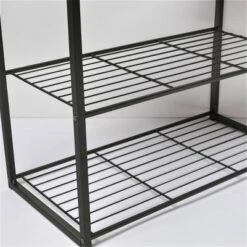 3 Tier Shoe Rack Black Metal With Natural Wood - Brightroom™ -Storage Specialty Store GUEST 240132f8 8257 4467 82bd 34848919c42b