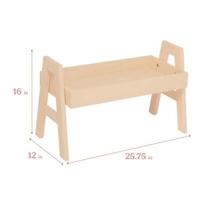 ECR4Kids Adjustable Stacking Shelf With Full Edge, Bookcase 1 ECR4Kids Adjustable Stacking Shelf With Full Edge, Bookcase