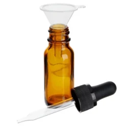 Juvale 48 Pack Of 0.5oz Amber Glass Bottle With Dropper Dispenser And 6 Funnels For Essential Oils, Travel, Perfumes, Liquids, 54 Total Pieces, 15ml -Storage Specialty Store GUEST 269522f7 f72c 4f1e 8d60 b18531098cf8