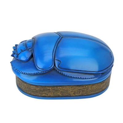 Design Toscano Pharaoh Amenhotep Royal Scarab Sculptural Box 3 Design Toscano Pharaoh Amenhotep Royal Scarab Sculptural Box - Image 3