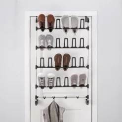 Organize It All Overdoor 12 Pair Shoe Rack With 4 Accessory Hooks -Storage Specialty Store GUEST 29949e5b 05ed 4db7 a3ea 41bac55dc374