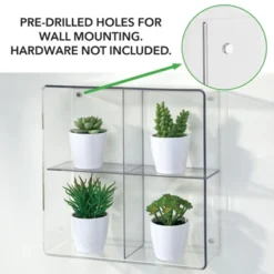 MDesign Plastic Divided Closet Storage Bin - Clear -Storage Specialty Store GUEST 2b0da1e5 1edd 448d b08e c8e005492034