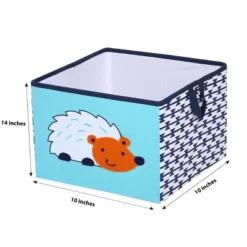 Bacati - Liam Aztec Design Hedgehog Aqua/Orange/Navy Storage Box Large -Storage Specialty Store GUEST 2c9cc01d 7f36 414f 9218 e4f44cc8e4bf
