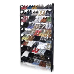 Home Basics 50 Pair Metal Shoe Rack, Black -Storage Specialty Store GUEST 2da067b4 0010 4133 9978 8a7f74fa7ca2