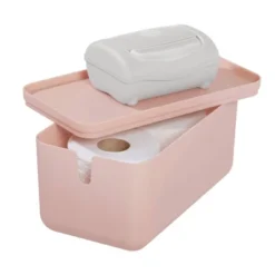 Cade Lidded Storage Bin Blush - IDESIGN 11 Cade Lidded Storage Bin Blush - IDESIGN -Storage Specialty Store GUEST 2e1fc6a2 219d 483f be0d 6b3025f8c554