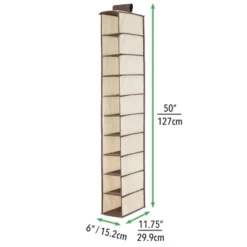 MDesign Fabric Shoe Rack Holder Storage Shelf, Metal Frame, 20 Cube -Storage Specialty Store GUEST 3130bda2 5c8d 4298 b2f5 a82311139a3b