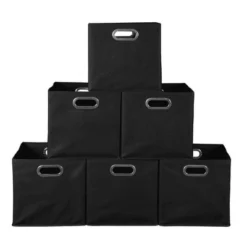 Niche Cubo 6pk Foldable Fabric Storage Bin With Label Holder Black -Storage Specialty Store GUEST 31f72a20 d87d 4621 8dd1 fb03eb6ef5d2