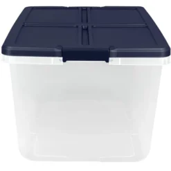 Home Logic 66qt 6pk Storage Bins Clear