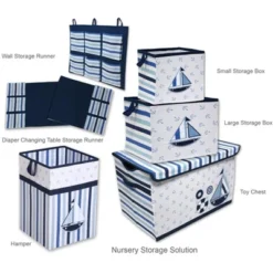 Bacati - Little Sailor Storage Caddy -Storage Specialty Store GUEST 3247a7e1 8fa2 4785 88d3 eb6534723965