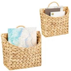 MDesign Woven Water Hyacinth Hanging Wall Storage Basket 15 MDesign Woven Water Hyacinth Hanging Wall Storage Basket -Storage Specialty Store GUEST 33251e72 5401 4da0 bf08 1c0d70631169