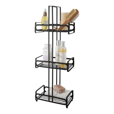 3 Tier Noir Matte Industrial Spa Tower Black - Elle Décor 1 3 Tier Noir Matte Industrial Spa Tower Black - Elle Décor
