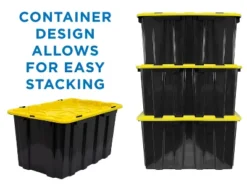 Mount-It! Heavy-Duty Plastic Storage Bins, Set Of 3, 60 Liter Capacity -Storage Specialty Store GUEST 33e9e6f0 5e1b 4799 b6ea 6f7bfd6ae9ca