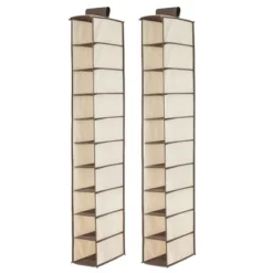 MDesign Fabric Shoe Rack Holder Storage Shelf, Metal Frame, 20 Cube -Storage Specialty Store GUEST 377936bc 6433 4d21 b566 5dc421cf4360