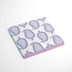 Bacati - Isabella Paisley Aqua/Lilac/Purple Fabric Storage Box/Tote Small -Storage Specialty Store GUEST 380b97eb a09b 4b53 a93e aca38ff956a5