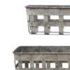 Iron Open Weave Baskets 5" X 24" Gray - Storied Home