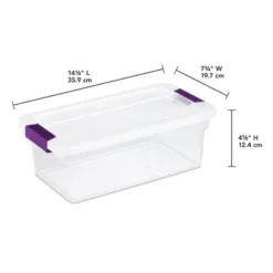 Sterilite 6 Quart Plastic ClearView Multipurpose Stacking Storage Container Tote With Secure Latching Lid For Home And Office Organization -Storage Specialty Store GUEST 3b2190c6 1e03 4a27 8829 c0b197da539f