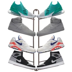 MDesign Metal Shoe Display & Storage Rack, 4 Tier, Wall Mount -Storage Specialty Store GUEST 3b4373c1 d299 4670 bbbe 9c63a1adc369