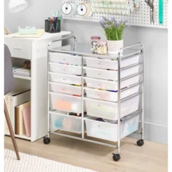 Whitmor 12 Drawer Storage Cart White -Storage Specialty Store GUEST 3b7785cf 9788 42e3 9eb8 84b5aa6ac6f4